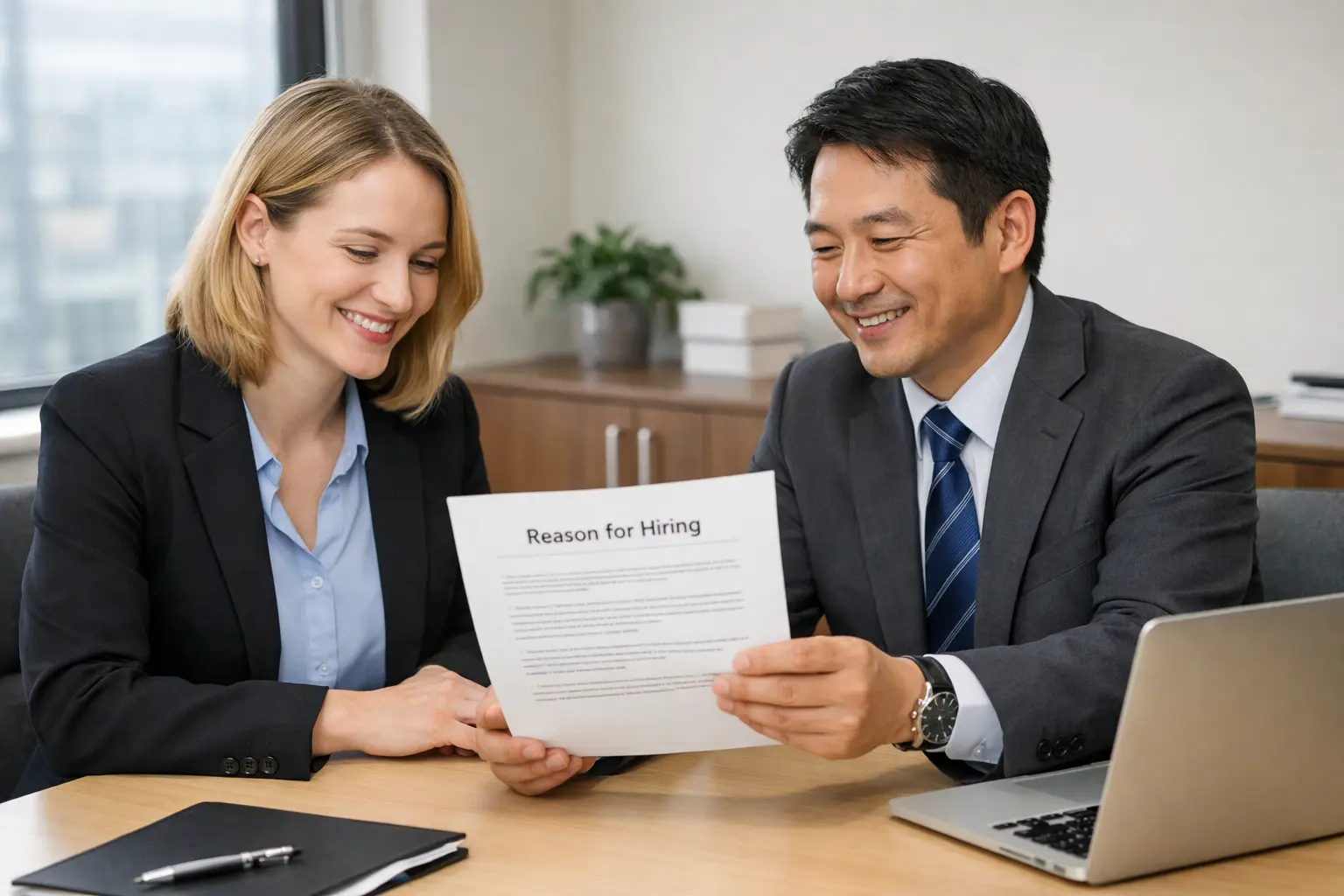 就労ビザ成功事例を表す相談風景のイメージ